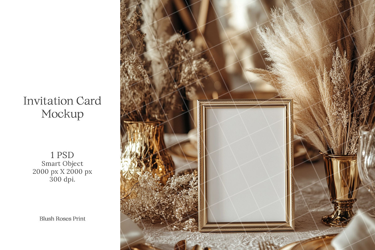 Boho 8x10 table sign number mockup, an Advertising Mockup by Blush Roses Print (Photo 1 of 8)