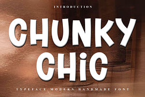 Chunky Chic, a Script Font by FreshTypeINK