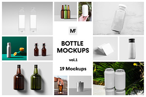 Bottle Packaging Mockups Vol.1