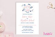 Blush & Blue Wedding Invitation Set, an Invitation Template by Invitations by Caitlin (Thumbnail 2 of 3)