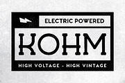 Kohm - Vintage Font, a Slab Serif Font by Tugcu Design Co. (Thumbnail 1 of 6)