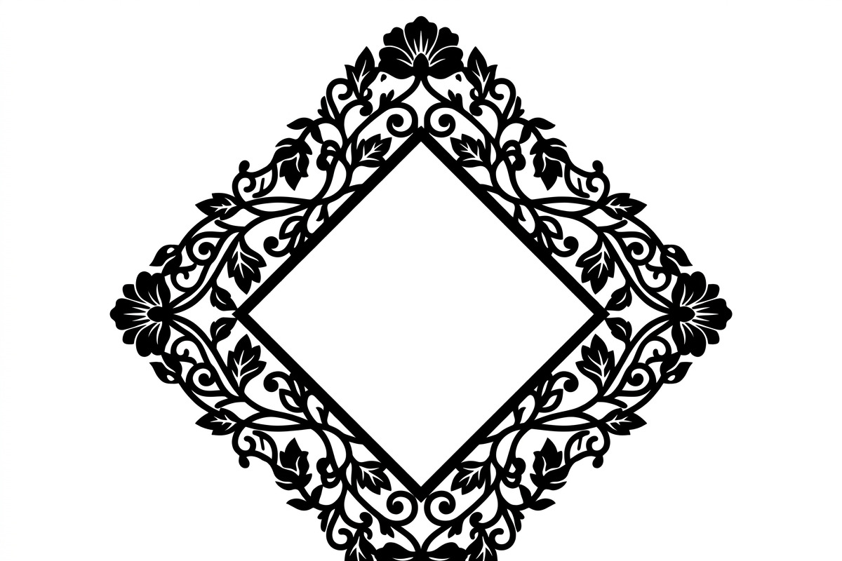 60 Romantic Diamond Wall Floral, a Decorative Illustration by Amazin_art (Photo 12 of 17)