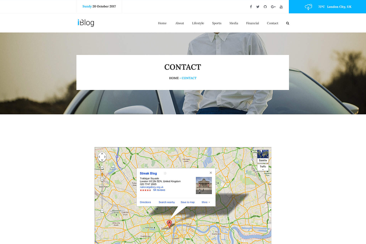 I Blog - Blog Web template PSD, a Templates & Theme by Themeix (Photo 6 of 6)