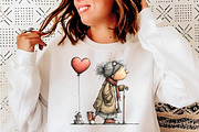 Quirky Elderly Valentine Woman PNG, an Illustration by SinaCreation (Thumbnail 8 of 11)