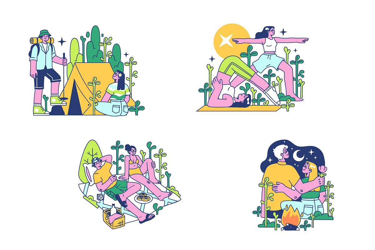 Retreat Camp, a Healthcare Illustration by inspiring.team (Photo 3 of 3)