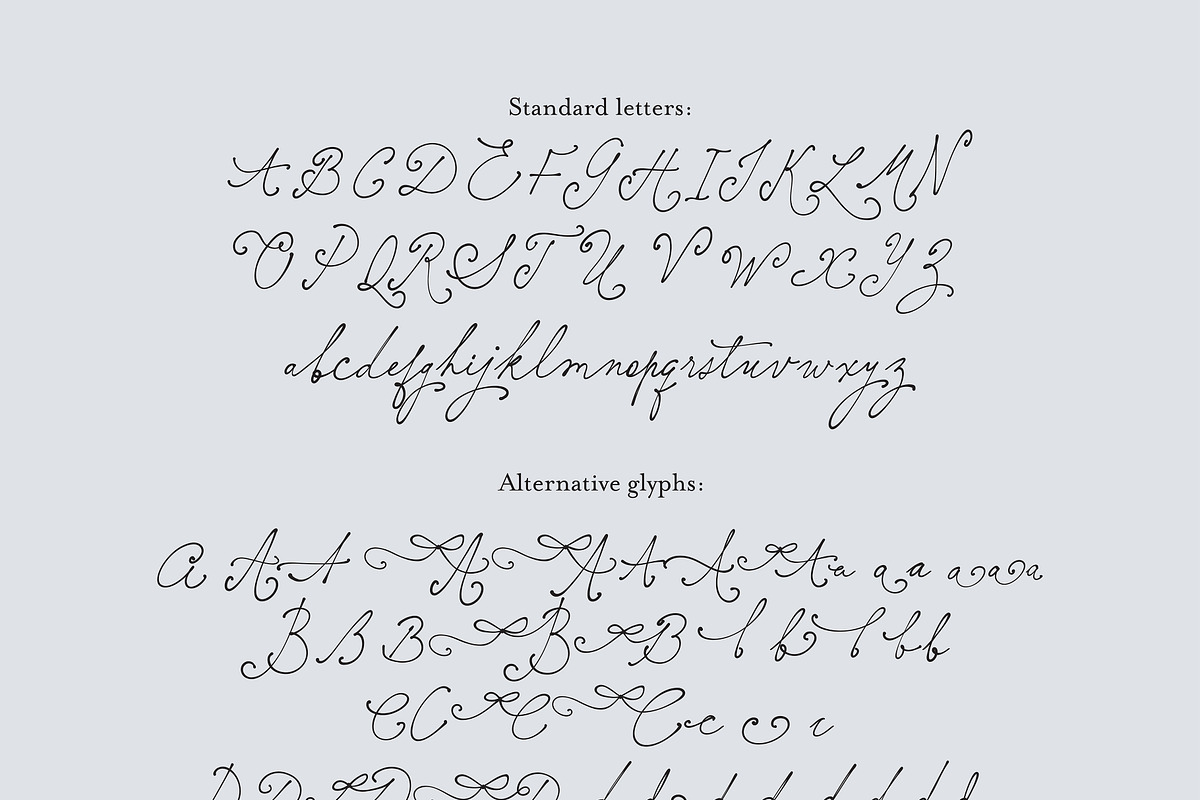 Elisabeth Darlington with Bows, a Script Font by PeachCreme (Photo 22 of 22)