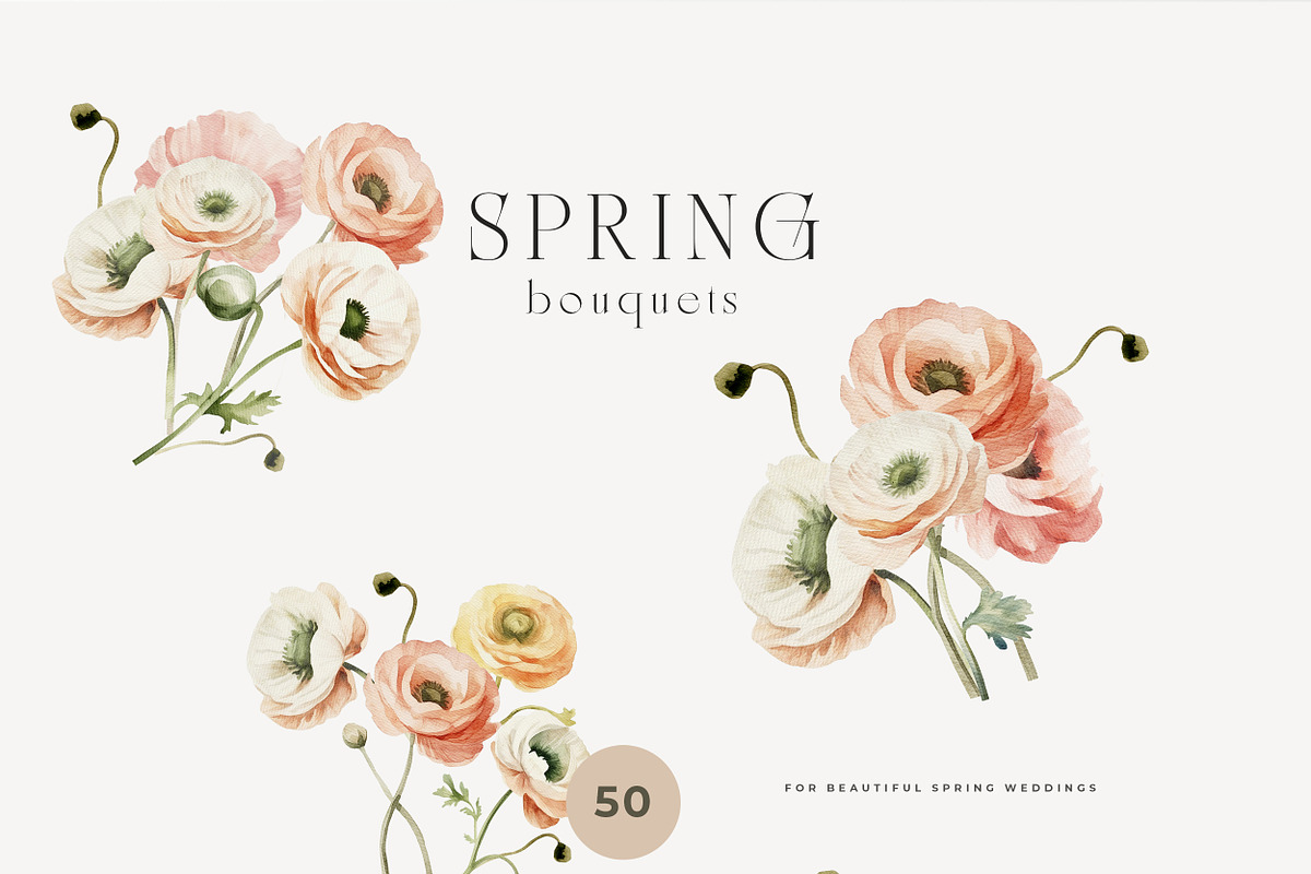 Spring & Easter Watercolor Clip Art, a Decorative Illustration by Laras Wonderland (Photo 3 of 8)
