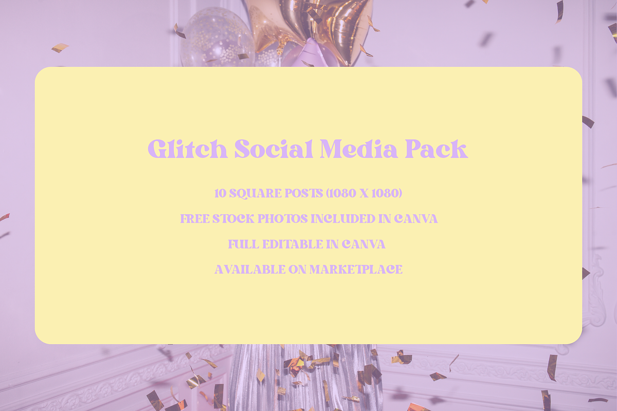 Y2K Aesthetic Canva Post Template, a Social Media Template by Moodwave Studio (Photo 2 of 9)