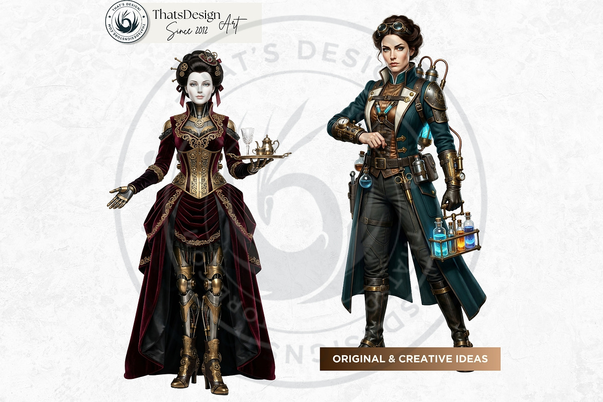 Brass Requiem Steampunk Characters, a Person Illustration by ThatsDesignArt (Photo 4 of 12)