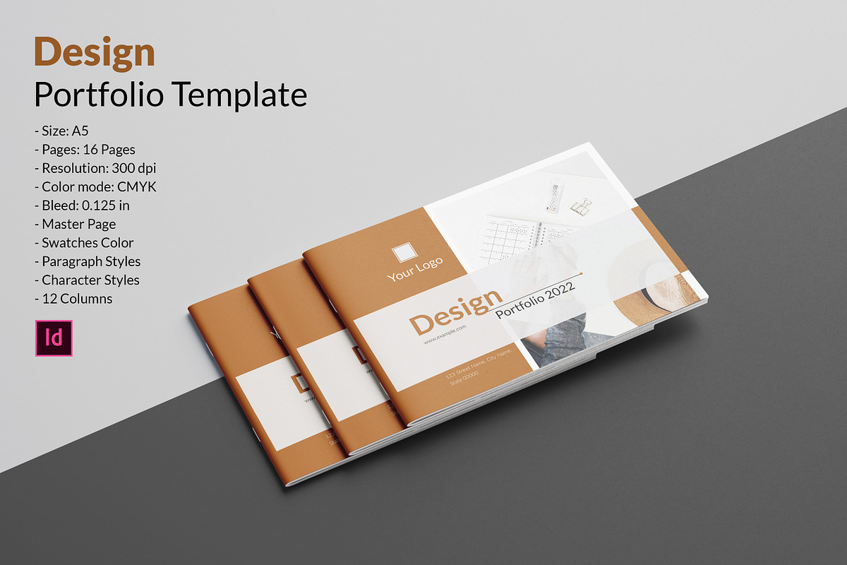 Design Portfolio Template, a Brochure Template by Template Shop (Photo 1 of 9)