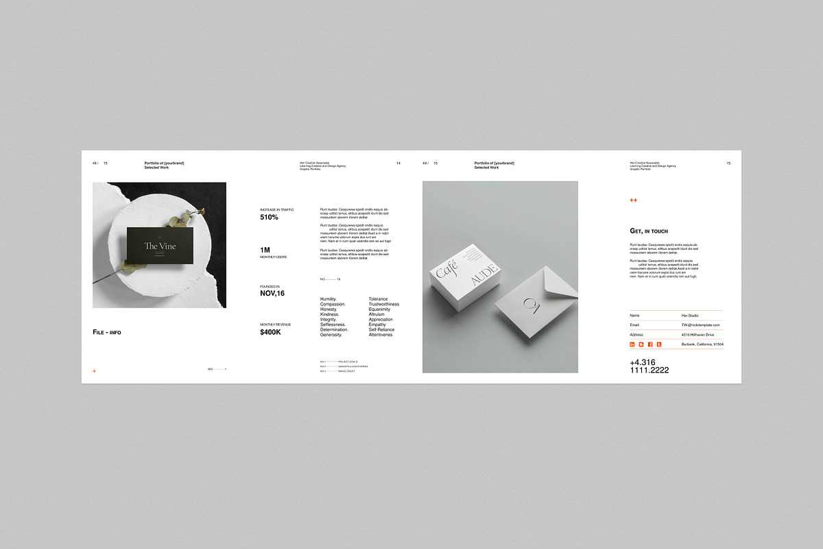Portfolio Template, a Brochure Template by S A N D Y (Photo 6 of 10)