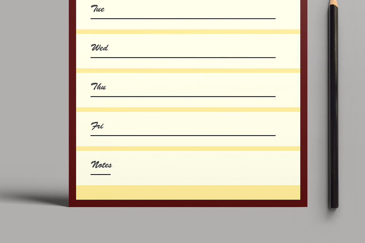 Minimal Travel Schedule Planner, a Stationery Template by MightyDesign (Photo 3 of 8)