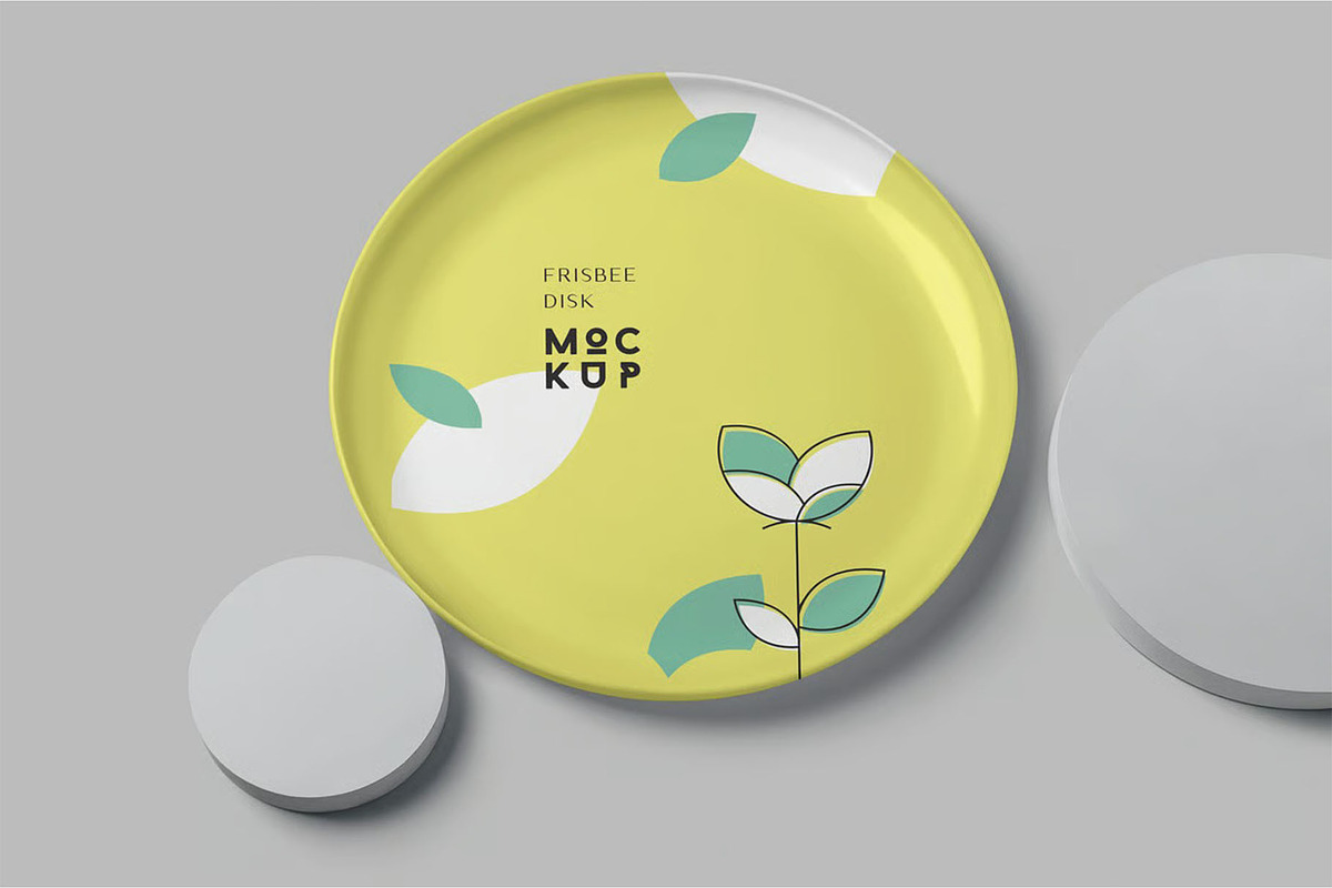 Frisbee Mockups, a Product Mockup by megostudi0 (Photo 2 of 5)