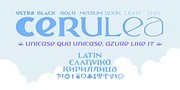 Cerulea, a Serif Font by Cerulean Stimuli (Thumbnail 1 of 9)