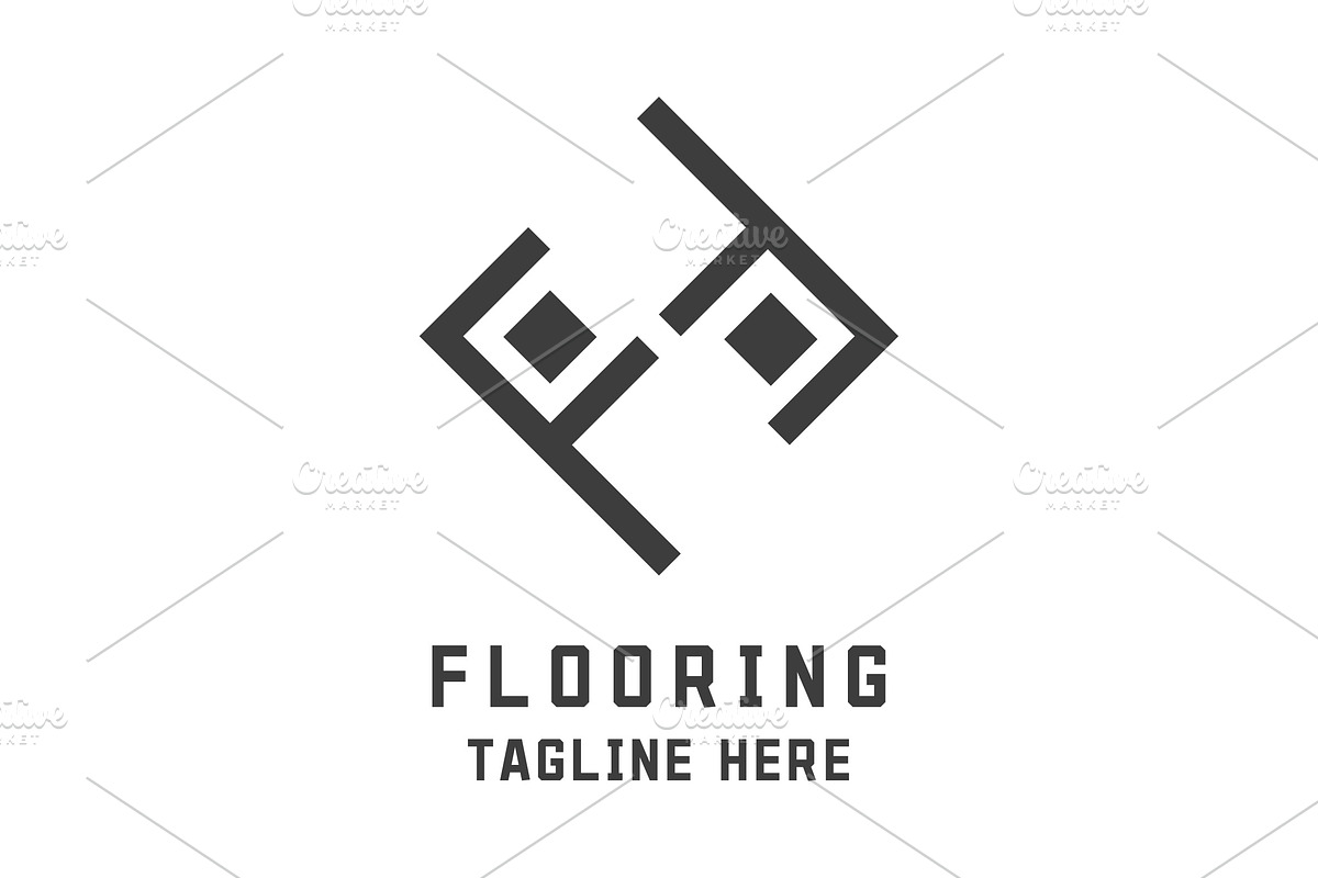 Letter F Floor Logo Design Icon, a Branding & Logo Template by Morvana Crew