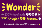 TYPEFACE Wonder Hand (9 Font Styles), a Handwritten Font by Typo Graphic Design (Thumbnail 6 of 8)