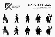 Ugly Fat Man Icon Collection, a Solid Icon by Akatype Studio (Thumbnail 1 of 3)