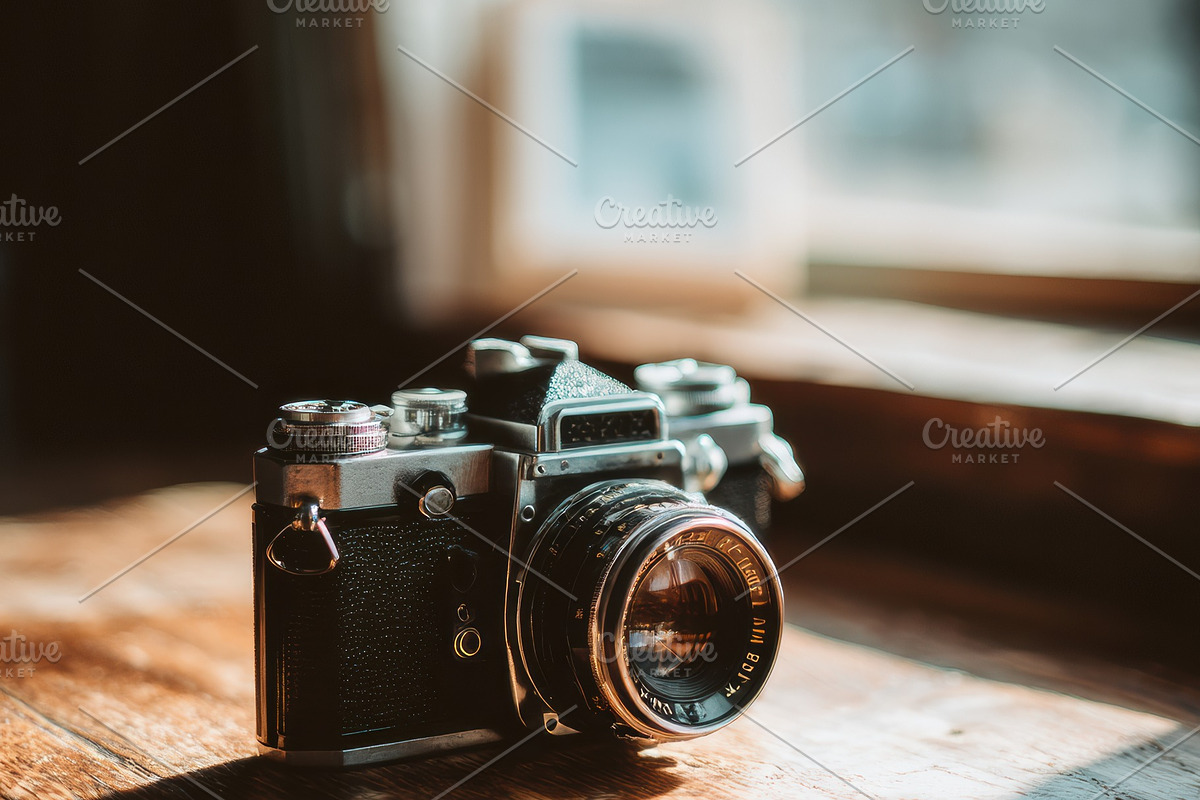Vintage Camera on a Wooden Table, an Arts & Entertainment Photo by Virgo Studio (Photo 2 of 2)