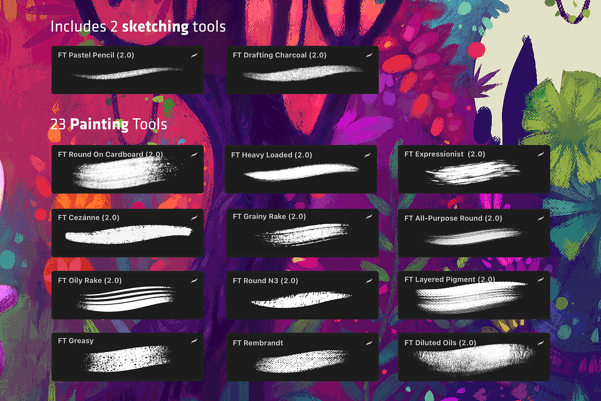 Canvas X - Procreate Brush Pack preview 4