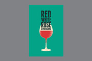 Wine types grunge vector poster set., a Food Illustration by PoPaShop (Thumbnail 7 of 7)