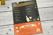 Pizzeria Restaurant Menu, a Brochure Template by Mikko Lemola (Thumbnail 3 of 4)