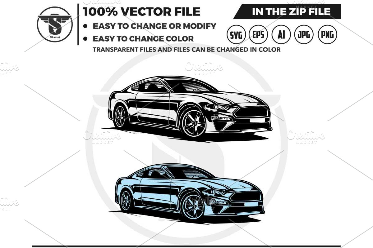 sport car silhouette, a Transportation Illustration by slLametDesigns