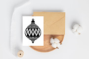 Retro Christmas Teardrop Ornaments, an Object Graphic by Pattern Whimsy (Thumbnail 4 of 5)