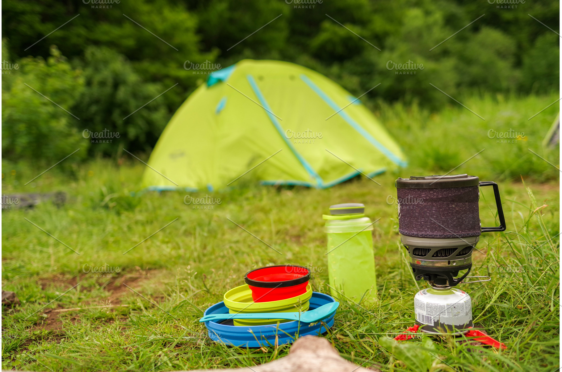 Colorful collapsible silicone, a Holiday Photo by Stockphoto by vzwer