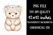 Boho Baby Watercolor Clipart, an Illustration by Designking (Thumbnail 4 of 5)