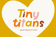 Tiny Titans | Display Font, a Script Font by Point and Poem (Thumbnail 1 of 13)