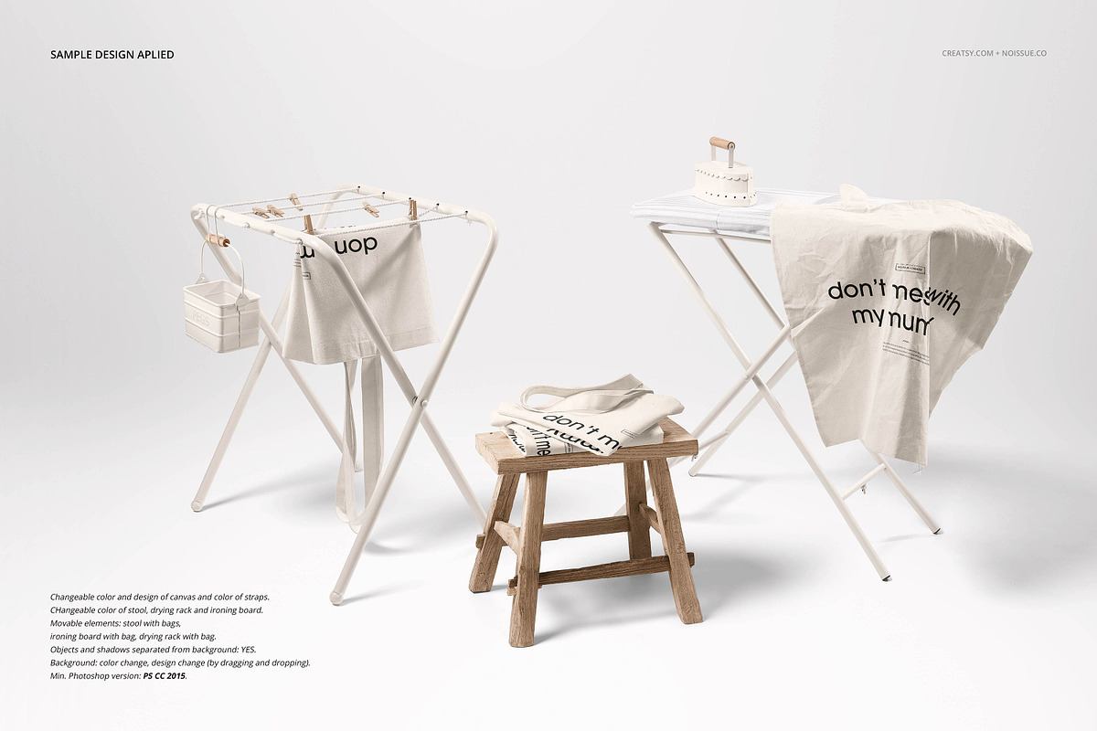 Noissue Tote Bag Mockup Bundle, a Packaging Mockup by creatsy5 (Photo 38 of 67)