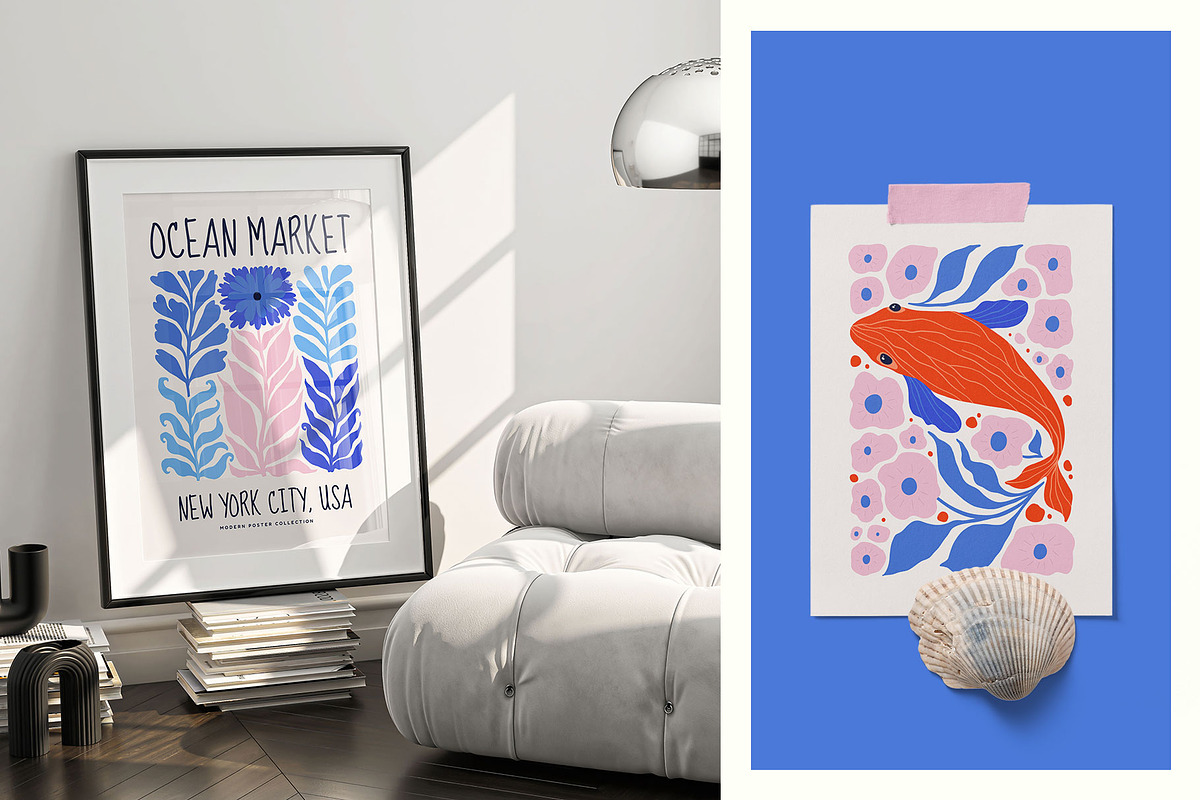 Modern Ocean | Wall Art Creatot, an Object Graphic by Leleka.Store (Photo 18 of 20)