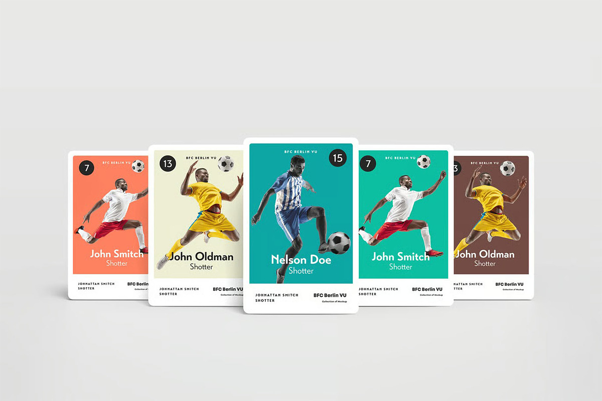 Trading Cards Mock-up, an Advertising Mockup by zippypixelstudio (Photo 12 of 14)