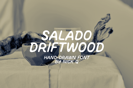 Salado Driftwood Hand Drawn Font