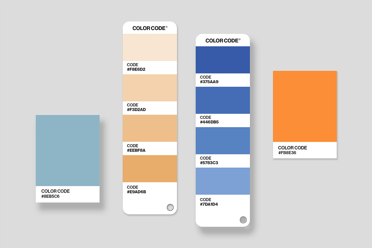 Color Palette Mockup Template, a Branding & Logo Template by ...