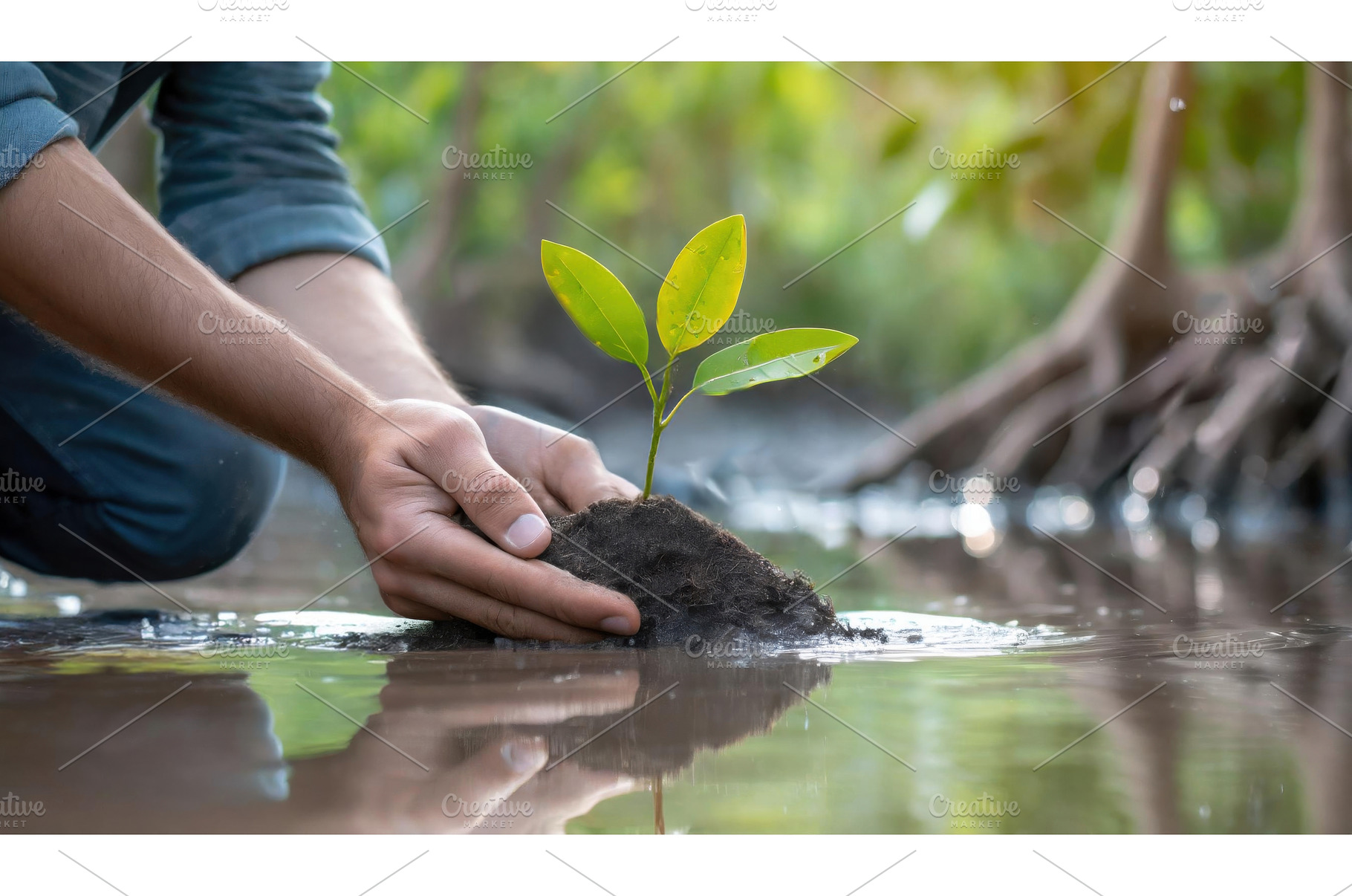A person planting a small tree, a Nature Photo by Igor Tichonow