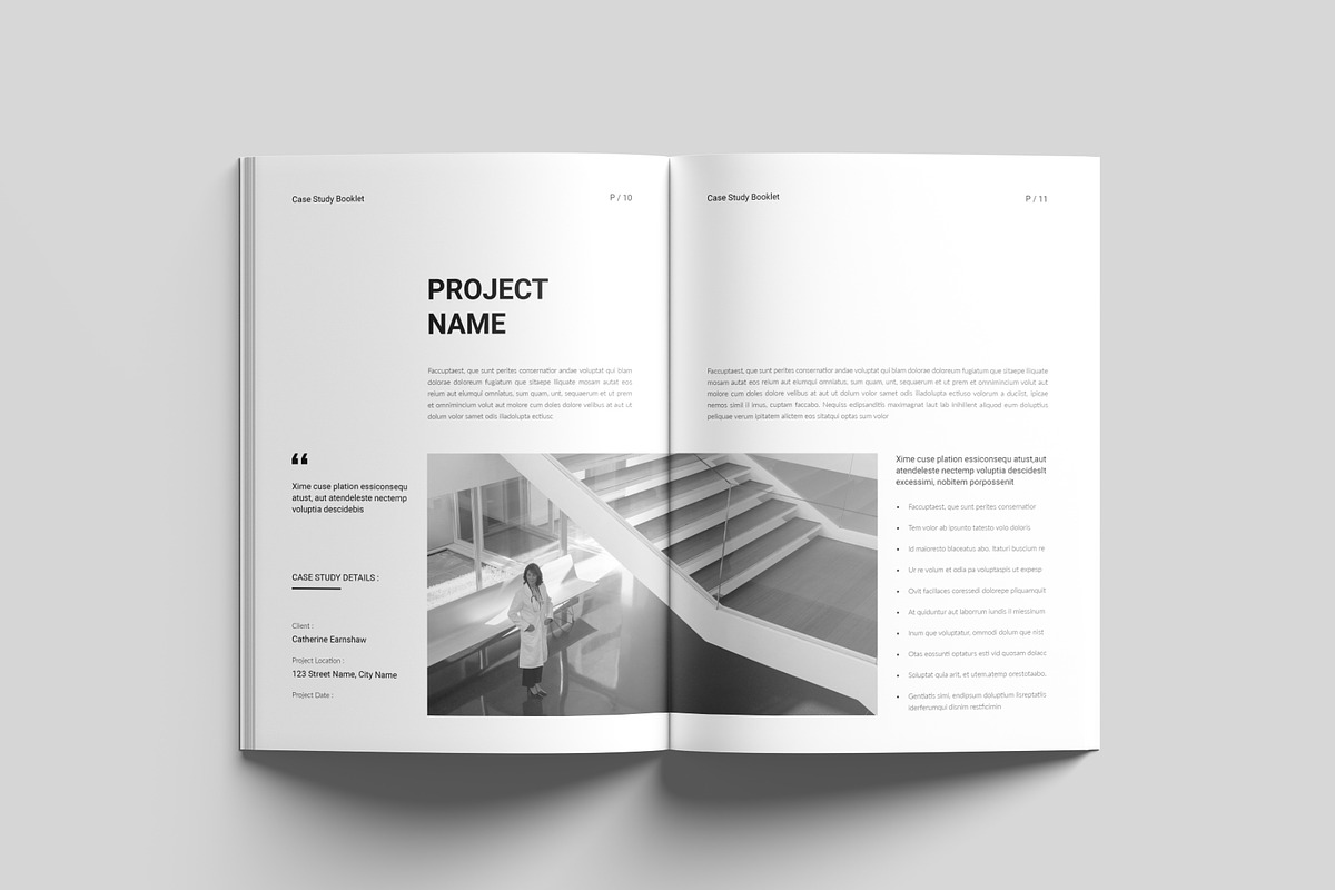Case Study Booklet Template, a Design Template by RusenoelType (Photo 6 of 9)