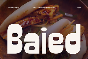 Baied - Food Branding Bold Font