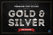 Gold & Silver #2 - 20 Text Styles, a Layer Style Add-On by Jonas Stensgaard (Thumbnail 7 of 23)