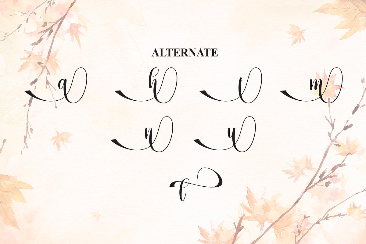 Autumn | Script Font, a Handwritten Font by Scratchones (Photo 8 of 9)