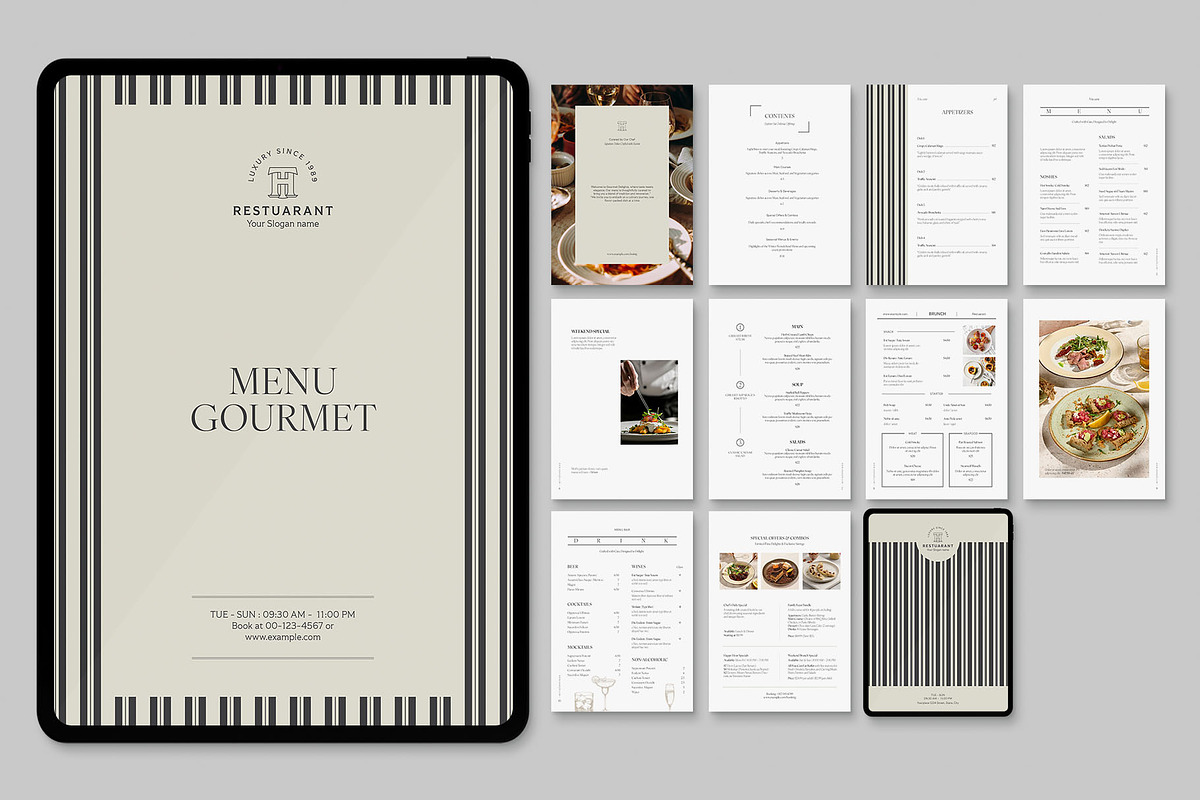 Digital Menu Template, a Brochure Template by BrandPacks (Photo 5 of 5)