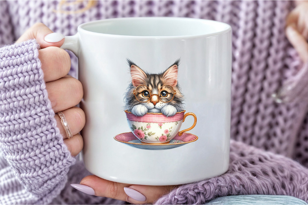 Peeking Cat Breed Clipart Bundle, an Illustration by DreamCafeArt (Photo 6 of 7)