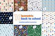 Isometric Back to School Patterns, a Pattern Graphic by oelhoem (Thumbnail 5 of 5)