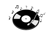 Vintage Vinyl Record & Turntable Bun, an Illustration by Creativeshirt (Thumbnail 14 of 31)