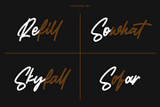Whatfords - Monoline Script Font, a Script Font by AQR Studio (Thumbnail 4 of 11)