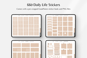 Digital Planner Stickers, GoodNotes