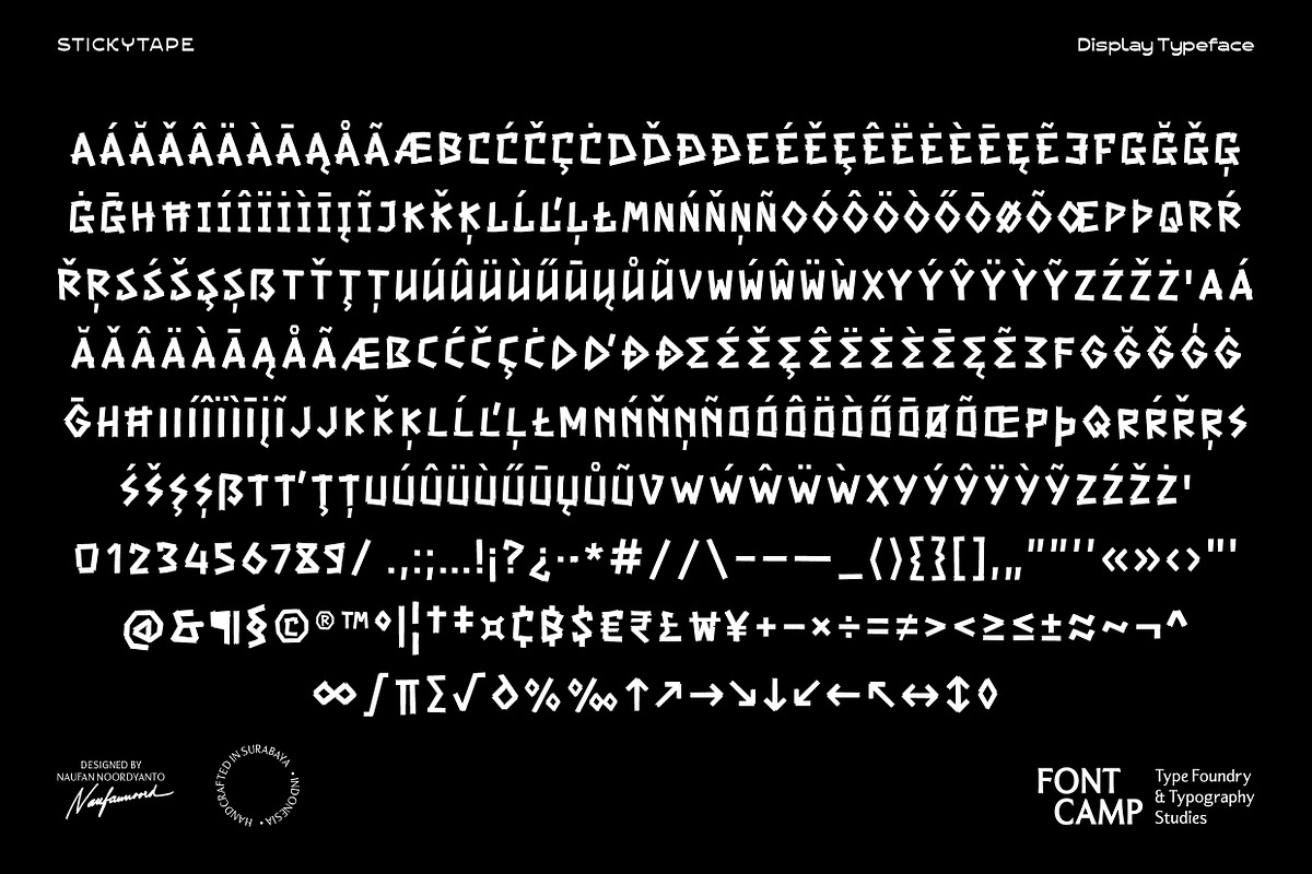 Stickytape Font, a Handwritten Font by Fontcamp Type Foundry (Photo 5 of 9)
