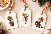 Christmas Pajama Girl Clipart Bundle, a Person Illustration by Ink Gallery (Thumbnail 7 of 13)