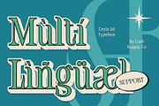 Ceyla 3D, a Serif Font by Craft Supply Co. (Thumbnail 4 of 8)