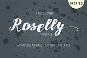 Roselly Typeface, a Script Font by marone (Thumbnail 1 of 4)